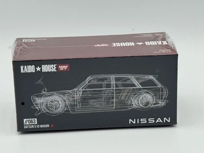 Kaido House x Mini GT DATSUN 510 VAGÓN ROJO #063 SELLADO LE V2 FIBRA DE CARBONO Foto 1 de 2