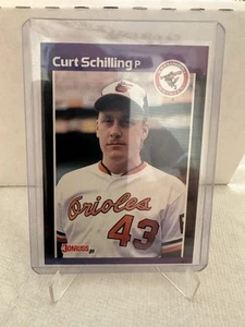 1989 Donruss - Curt Schilling RARE ERROR *Denotes* and No Dot After INC ~ NM+ - Bild 1 von 8