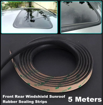 5m Car Sunroof Front & rear windshield Rubber Seal Strip Waterproof Accessories - Image 1 of 4