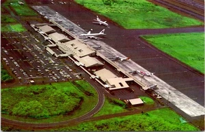 Hilo's Jetway Flughafen, General Lyman Field, Luftaufnahme - Hilo, Hawaii Postkarte - Bild 1 von 2