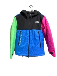 The North Face Boys Coat Jacket Size 12 Retro Color Block  - Picture 1 of 10