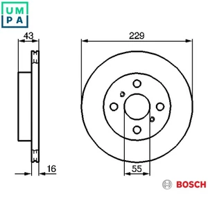 2x BRAKE DISC 0 986 478 491 FOR TOYOTA -E2E2E-E 1.3L 4E-FE 1.3L 1E 1.0L 4cyl - Picture 1 of 10