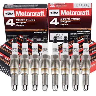 8PCS Motorcraft Platinum Spark Plugs SP-515 For Ford F150 5.4L PZH14F SP546 OEM - Image 1 of 4