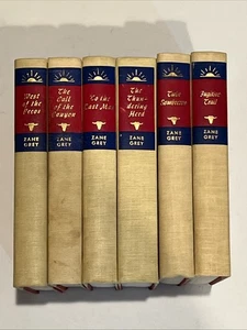 Vintage Zane Grey Buch Posten (6) Walter J Black westlich der Pecos-Flüchtlingspfade... - Bild 1 von 14