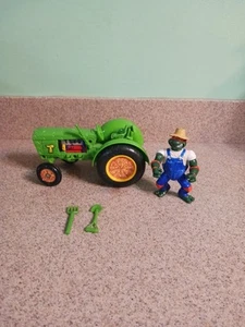 Farmer Mike Turtle Tractor 100% Complete Teenage Mutant Ninja Turtles TMNT - Picture 1 of 7