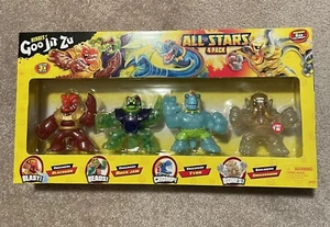 Heroes of Goo Jit Zu All Stars 4 Pack Blazagon Rock Jaw Tyro Smashadon New - Picture 1 of 1