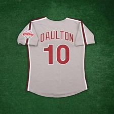 Darren Daulton 1989 Philadelphia Phillies Cooperstown Men's Grey Road Jersey