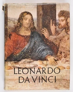 Vintage Leonardo Da Vinci HCDJ Book Printed in Italy Reynal and Company 15" X 11 - Foto 1 di 12
