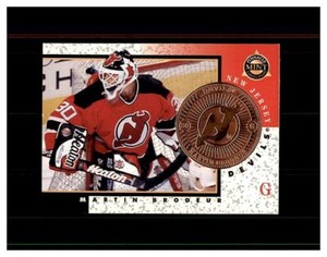 1997-98 PINNACLE MINT HOCKEY MINTED ROOKIES #16 MARTIN BRODEUR DEVILS