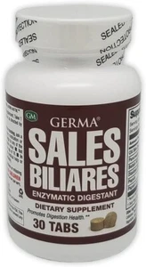 Germa Bile Salts Enzymatic Digestant Dietary Supplement 30 Tabs/bottle - Picture 1 of 4