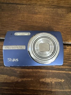Cámara digital Olympus Stylus TG-610 14 MP azul probada funciona como está LEER Foto 1 de 4