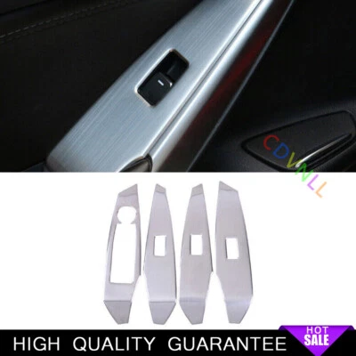 Borde de marco de panel elevador de bloqueo de ventana para Mazda 6 Atenza 2017-2019 aceros plateados Foto 1 de 4