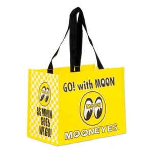 Mooneyes Area-1 Yokohama Japan: MOON Eyeball Small Eco Tote Bag [2-Pack] - Picture 1 of 24