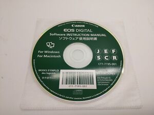 Genuine Canon EOS REBEL Digital Software Instruction Manual Disk - CCS-M061-000