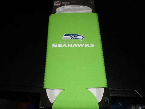Seattle Seahawks   24 ounce  KOOZIE  HOLDER Holds Big Cans or Soda Bottle Cover
