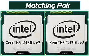 Matching PAIR Intel Xeon E5-2430L v2 6-Core 2.8GHz FCLGA1356 CPU/Processor SR1B2 - Picture 1 of 3