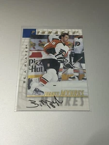 1997-98 PINNACLE BRANTT MYHRES AUTO #203 *BE A PLAYER* Flyers - Picture 1 of 2