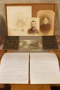 Antique Matt Damon Family History 4 Great Grandparents Edmund Damon Sarah Hicks - Picture 1 of 22