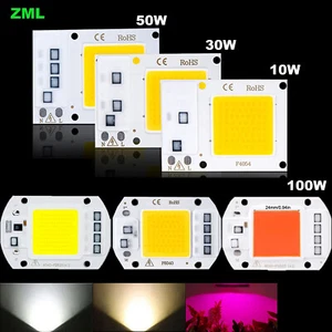 LED COB Chip 10W 30W 50W 100W Integrated SmartIC Driver 220V Full Spectrum/White - Picture 1 of 11