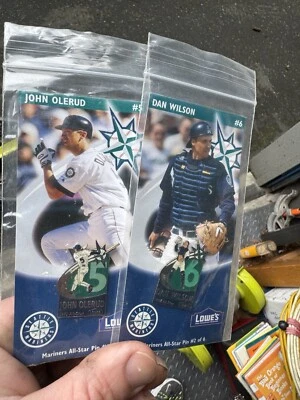 Dan Wilson Jon Olerud Seattle Mariners SGA 1996 All-Star Pin Lapel Rare - Image 1 of 2