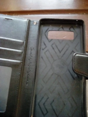 Hanman #Canvas Diary For Note 8 Flip/Wallet Case black New in Box - Image 1 of 4