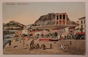 Cartolina Ventimiglia Borgo Marina Animata Postcard - Imagen 1 de 2