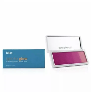 Bliss Light the Glow Polvo Gradiente Iluminador Rubor Fiebre Fucsia .35oz Foto 1 de 4