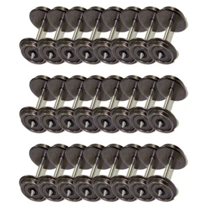 24Pcs Échelle HO 1:87 36 Pouces CC Roues en Métal Pour Trains Miniatures C8724 - Imagen 1 de 7