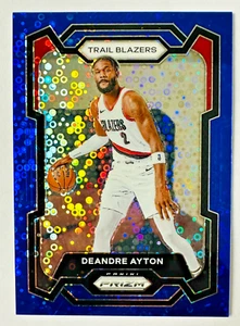 2023-24 Panini Prizm DeAndre Ayton BLU Disco Prizm Card SP #/150 Trail Blazers! - Foto 1 di 3