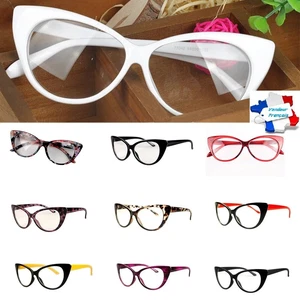 CAT EYE DESIGN - Lunettes Chic Monture Vintage Femme Fashion Rétro Transparentes