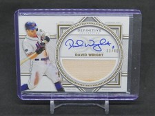 2022 TOPPS DEFINITIVE COLLECTION DAVID WRIGHT GAME USED BAT RELIC AUTO /40 BB8