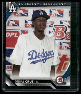 2016 Bowman #II-OC Oneil Cruz International Ink Los Angeles Dodgers - Picture 1 of 2