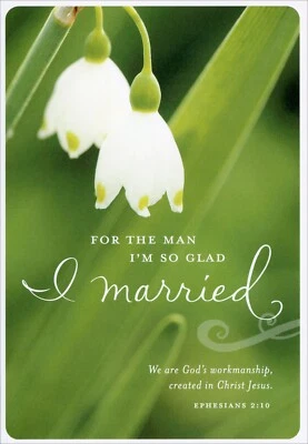 Religious EASTER Card FOR HUSBAND, Ephesians Lily Flower by DaySpring + Envelope - Image 1 of 4