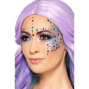 Klebesteine Schmucksteinchen Bunte Glitzersteine Gesicht Aufkleber Strasssteine - Bild 1 von 2