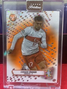 CENGIZ UNDER -TURKEY - ENCASED ORANGE /25 - TOPPS PRISTINE EURO 2024 - Picture 1 of 2