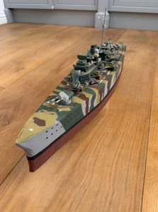 Large Motorised Scratch Built Model German Warship Built in Wood 90cm RC Ready - Picture 1 of 10