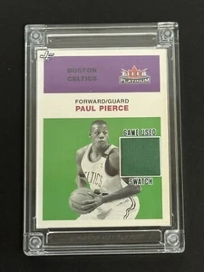 Paul Pierce Fleer Platinum 2004 Jersey Fusion Game Used Swatch - Picture 1 of 7
