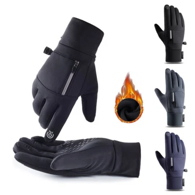 Winter Warm Ski Gloves Full Finger Touch Screen For Motorcycle Cycling Hiking - Image 1 of 4