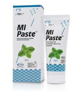GC MI Paste Oral Topical Crème with RECALDENT 40g Tube - MINT Flavor