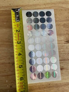 Silver Tamper Evident Warranty Void High Security Labels Stickers 100 pcs circle - Picture 1 of 2