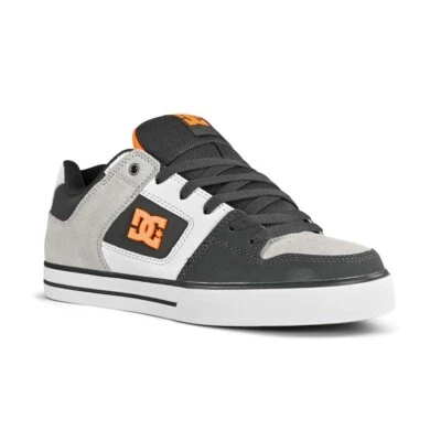 DC Pure Skate Shoes - Dark Grey/Orange - Image 1 of 4