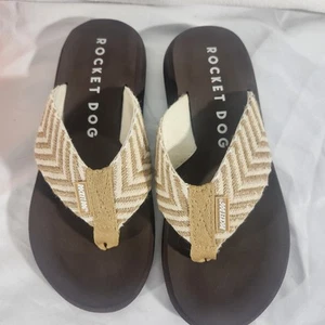 Chanclas Soda Ella-S sandalias básicas lisas correa informales charol tostado talla 9 - Imagen 1 de 6