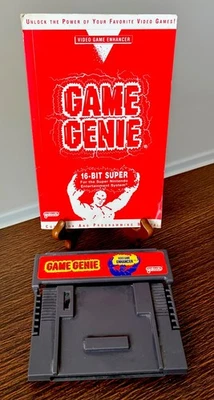 GAME GENIE (SNES) GAME CARTRIDGE MANUAL Code Book Vintage Super Nintendo - Image 1 of 3