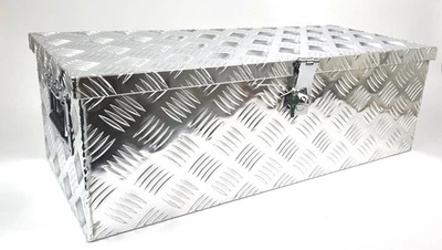 Alu Riffelblech Alubox Staubox Deichselbox Werkzeugkasten für PKW Anhänger groß - Bild 1 von 3