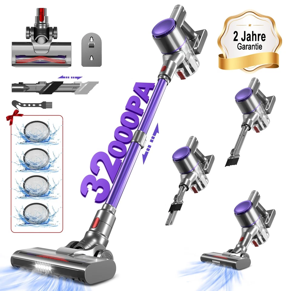 AIIBOT akku staubsauger 6in1 50min 32Kpa staubsauger kabellos mehrere Farben - Bild 1 von 1