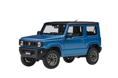 Nuovo AUTOart 1/18 Suzuki Jimny (JB64) blu metallizzato/nero tetto completo Mini - Immagine 1 di 4