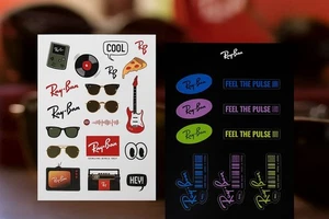 Set Adesivi Ray-Ban Originali – Nuovi Vendo set esclusivo di stickers Ray-Ban - Foto 1 di 7
