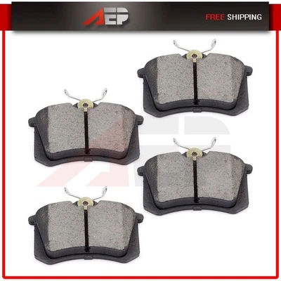 Premium Ceramic Brake Pads Rear Fits 1998-2009 Audi A3 A6 A4 Quattro Volkswagen - Image 1 of 3