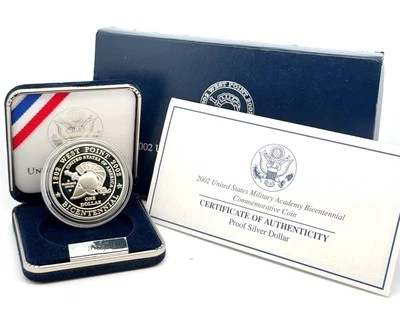 2002-W Proof US Military Academy Bicentennial Commemorative Coin w/ OGP & COA - Image 1 of 4