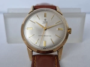 TUDOR  ROYAL Gold 9 k -375 -Mechanical  -Ref 29469 -Mens Watch-Silvered Dial - Picture 1 of 8
